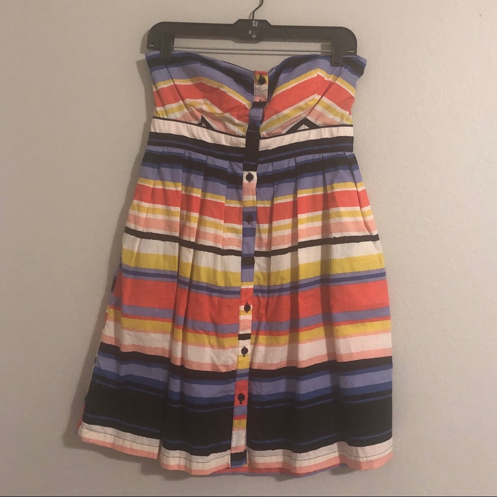 Xhilaration Multicolored Striped Dress, Large